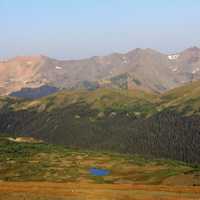 Closer Mountain View at Rocky Mountains National Park, Colorado
