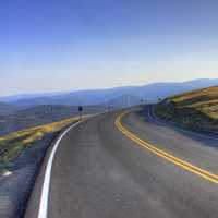 High roadway at Rocky Mountains National Park, Colorado