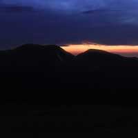 Last light of Dusk at Rocky Mountains National Park, Colorado