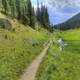 Narrow Path at Rocky Mountains National Park, Colorado