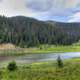 Overview of the Lake and Mountains at Rocky Mountains National Park, Colorado