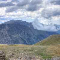 Peaks in the distance at Rocky Mountains National Park, Colorado