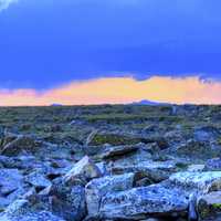 Rocks and Dusk at Rocky Mountains National Park, Colorado