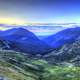 Scenic Mountains in the Morning at Rocky Mountains National Park, Colorado