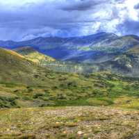 Storm Clouds Over the Peaks at Rocky Mountains National Park, Colorado