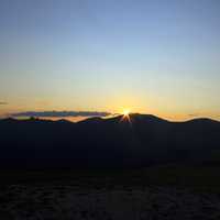 Sunrise in the Distance at Rocky Mountains National Park, Colorado