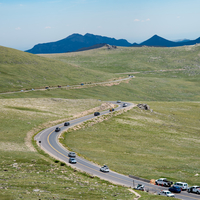 Highway on the high mountains