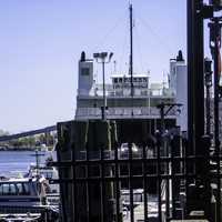 Bridgeport Port Jefersion Ferry unloading, Connecticut