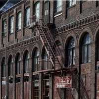 Side of a building in Bridgeport, Connecticut