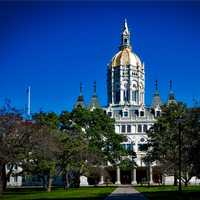 Full View of the Connecticut State Capital in Hartford