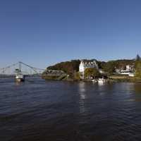 Landscape and bridge along the Connecticut River