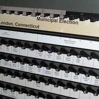 Voting Machine in New London, Connecticut