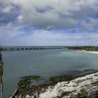 Overview of the Overseas Highway and Beach