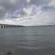 Water, bridge, sky, and clouds in Bahia Honda State Park