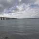 Water, bridge, sky, and clouds in Bahia Honda State Park