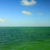 Blue-green water at Biscayne National Park, Florida