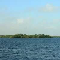 Island from the shore at Biscayne National Park, Florida