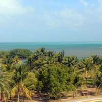 Looking out into the bay at Biscayne National Park, Florida