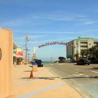 Entrance into the beach at Daytona Beach, Florida