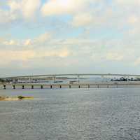 View across the bay at Daytona Beach, Florida