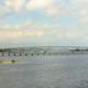 View across the bay at Daytona Beach, Florida