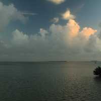 Clouds over Florida Bay at Everglades National Park, Florida