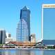 Skyline and towers in Jacksonville, Florida