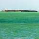 Island among blue-green water in Key West, Florida