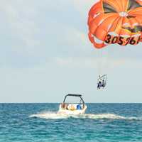 Parasailing at Miami, Florida