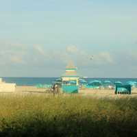 South beach from the walk way in Miami, Florida