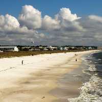 Beach and Shoreline Landscape in Mexico Beach, Florida