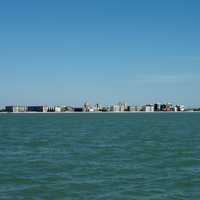 Bonita Beach, as seen from the Gulf of Mexico and Skyline in Florida