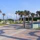 Frank Rendon Park with trees and Square in Daytona Beach Shores, Florida