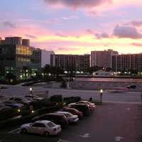 Hallandale Beach in Florida at Dusk