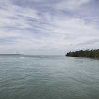 Ocean Landscape with aquamarine water in the Florida Keys