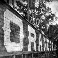 Orange park sign in the 1890s in Florida