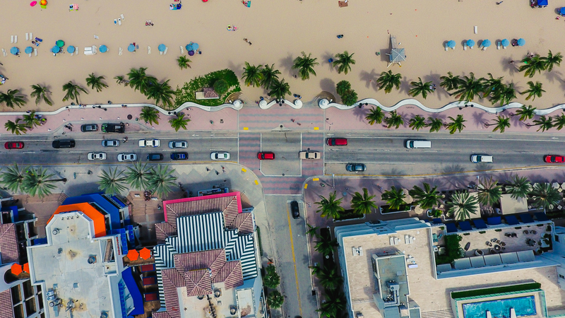 Streets and cars and buildings in Florida image - Free stock photo ...