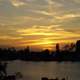 Sunset over the bay in Bonita Beach in Florida