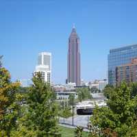 View of the high towers of Atlanta, Georgia
