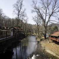 Chattahoochee River running through Alpine Helen, Georgia