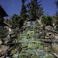 Man Made Waterfall in Helen, Georgia