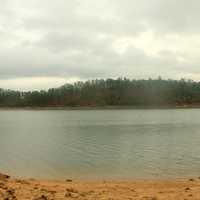 View of the Opposite Shore and lake Allantoona landscape at Redtop Mountain State Park, Georgia