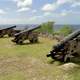 Old Cannons pointing to the sea in Guam