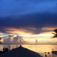 Sunset on the Beach in Guam