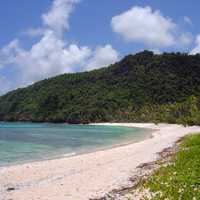 Tropical deserted beach on Guam