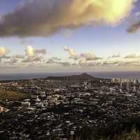 Honolulu under the skies in Hawaii