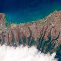 Satellite Image of Honolulu, Hawaii