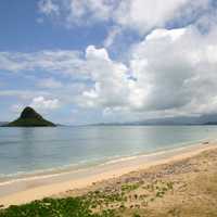 Hawaii sky, water, and beach landscape