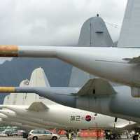 Planes at the Marine Corps Base in Hawaii