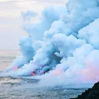Volcanic Cloud at Kalapana, Hawaii, United States
